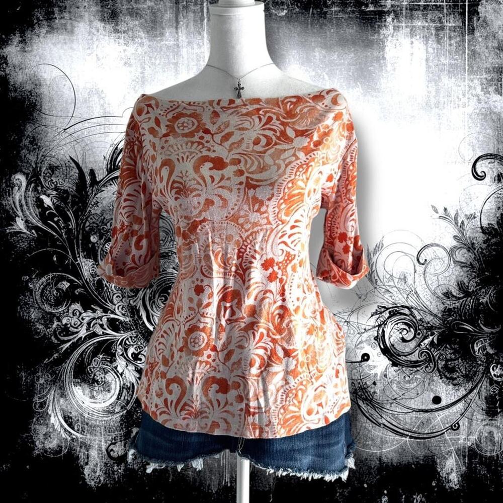 ornate damask + paisley floral swirls baroque scroll top